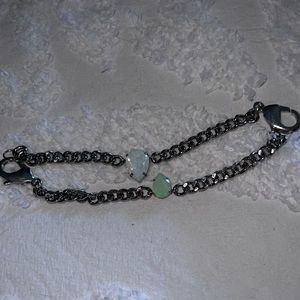 HRH Collection crystal chain bracelet